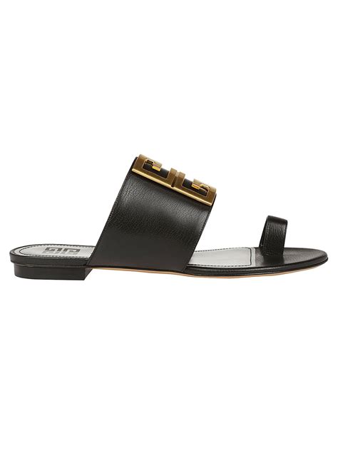 givenchy black logo cross sandals|GIVENCHY 4G logo.